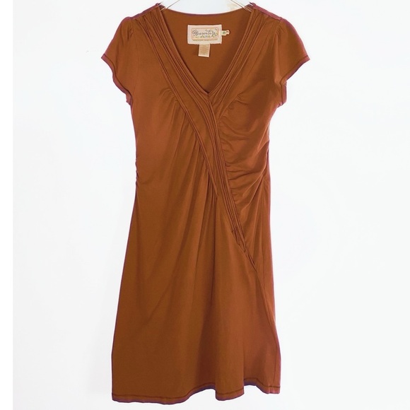 Aventura Organic Cotton blend Dress Orange - Womens size L - Picture 7 of 7